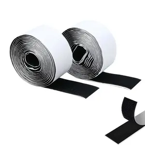 High Adhesive Reusable Hook and Loop Tape, Washable No-Trace Sticky Strips for DIY Crafts, Home Storage, Clothing Bags, Window Curtains