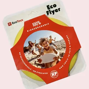 EcoToys EcoFlyer Disc Frisbee - 100% Biodegradable & Compostable - Safe for Dogs & Kids Aged 5+ - Eco-Friendly Outdoor Play Toy