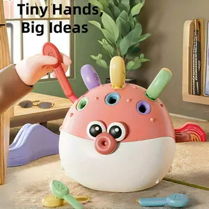 Learning Resources Porcupine Hedgehog Puffer Fish Stacking Toy, Multi Activity Playset, Montessori Preschool Fine Motor Skill Toy Stacking Sorting Matching Skills Activity Educational Developmental Gift for Infants Toddlers Christmas Halloween