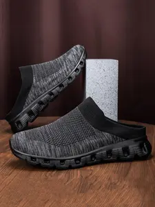 Men's Casual Breathable Slip-on Mules, Lightweight Comfortable Running Shoes, Outdoor Sports Shoes for Men, Sporty Breathable Clogs