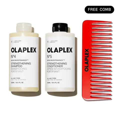 OLAPLEX Wash Day Essentials Set - Nº.4 Shampoo + Nº.5 Conditioner for Stronger, Hydrated Hair