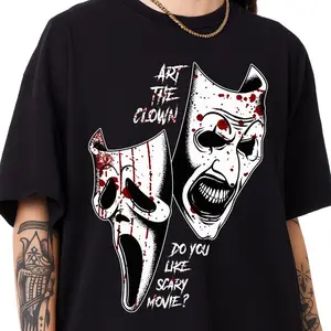Art The Clown Terrifier Shirt, Do you Like Scary Movie shirt , Terrifier shirt, Ghostface shirt, Halloween Graphic T-Shirt Unisex