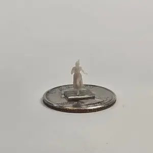 N Scale Woman – Calling Gesture | Unpainted Miniature Figure for Dioramas & Train Layouts