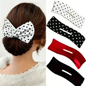 4-Piece Set: Simple & Stylish Solid-Color Hair Bun Makers - Elegant "Magic Twister" Hair Clips & Accessories for Women