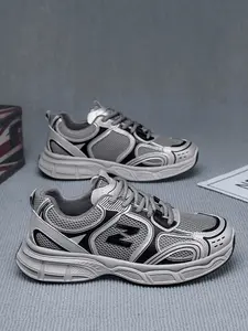 Men's Casual Skateboard Shoes, Textile Upper, Anti-Slip PVC Sole, All-Season Comfort, Lace-Up Design, Low Top, Outdoor Sports, Walking, Skateboarding Shoes, Outdoor Sneakers, Athletic Shoes