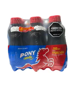 Pony Malta - Malt Flavored Soda - Mini 6-Pack 6.76 oz each - Malt based non-alcoholic beverage, Traditional