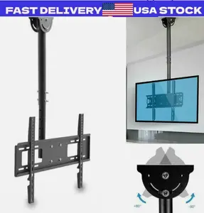 Full Motion Ceiling TV Wall Mount Bracket for 32 40 42 46 50 55 60 65 70 LED LCD