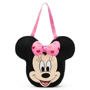 Disney Store Minnie Mouse Big Face Hearts Canvas Tote