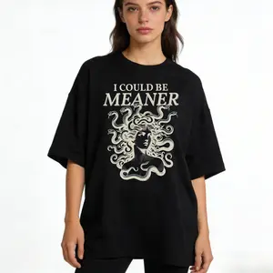 I Could Be Meaner Medusa Gorgon Shirt, Greek Mythology Sarcastic Outfit, Aesthetic Weirdcore Clothing, Adult Humor Gag TShirt