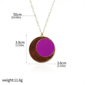 TOH Amity Blight Key Moon Necklace - Owl Amity House Portal Key Pendant - Cosplay Costume Fans Gift Women