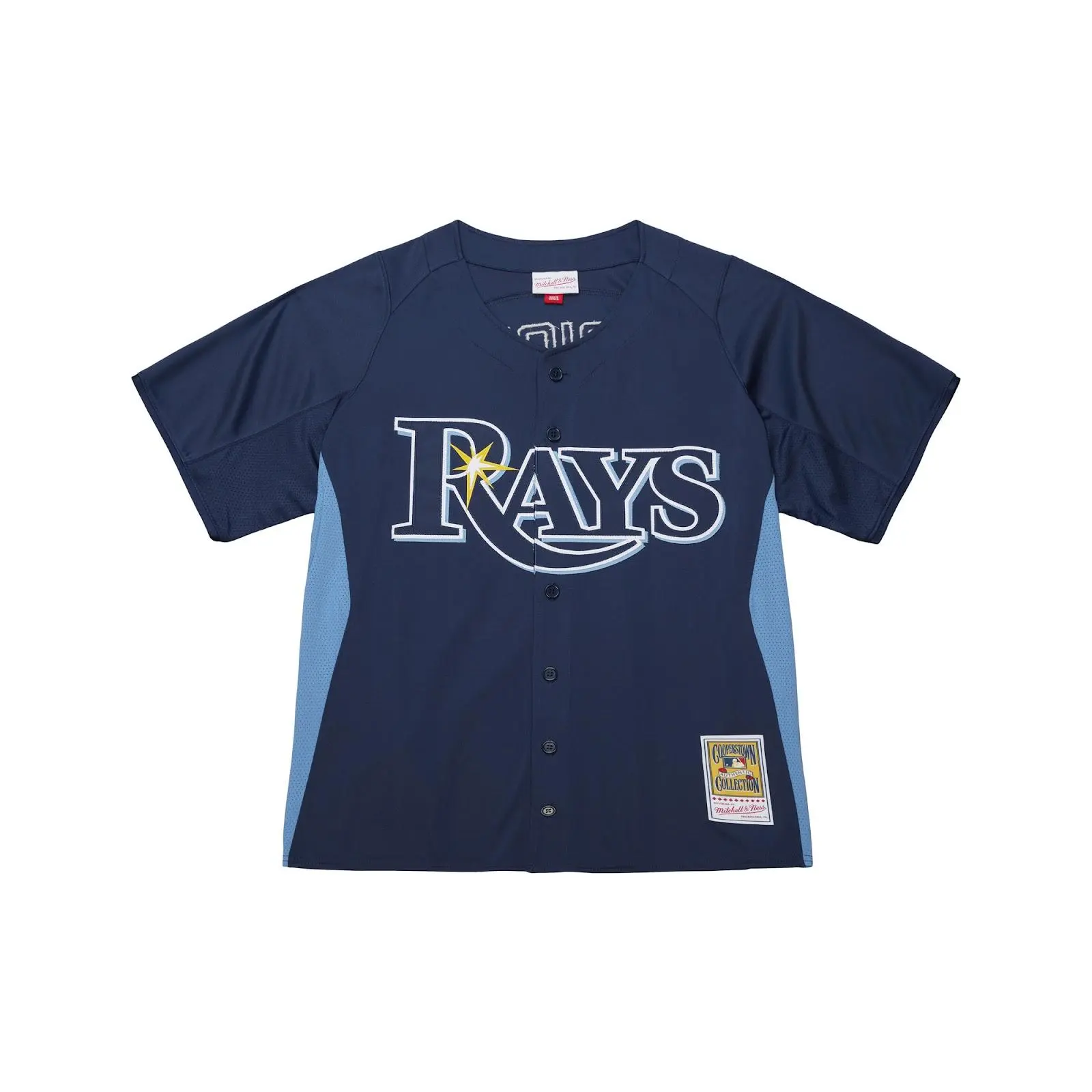 David Price Tampa Bay Rays Navy Authentic Batting Practice Jersey MLB Throwback Baseball Cooperstown Fan Gear Mitchell & Ness