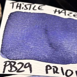 Handmade watercolor “Thistle haze”