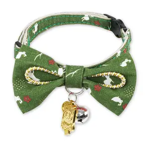 Touchcat Elegant Collar with Large Bowtie and Bell