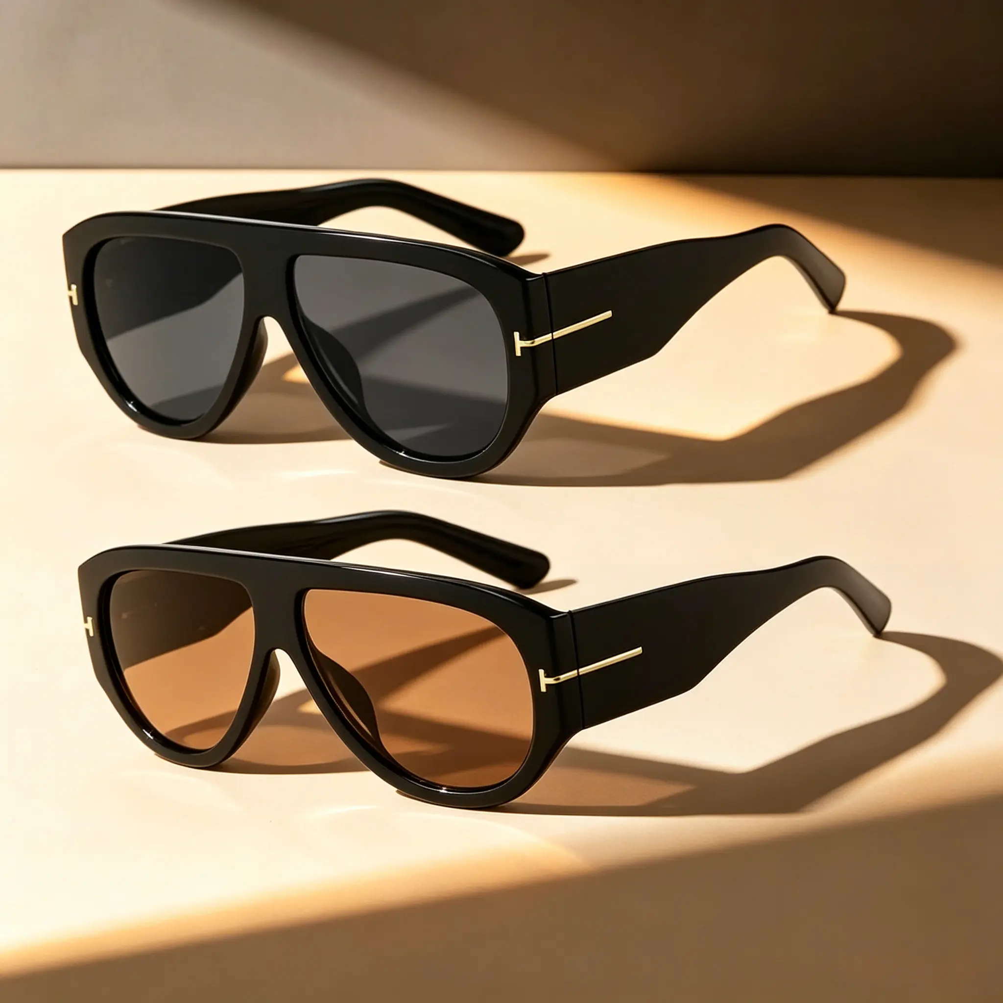 〖Summer Vibes〗1/2 PCS Retro Oversized Aviator Sunglasses for Women Men 70s Style UV400 Protection Luxury Thick Frame Fashion Shades Summerwins, Summeroutfits, Vacationoutfits, Beachoutfits