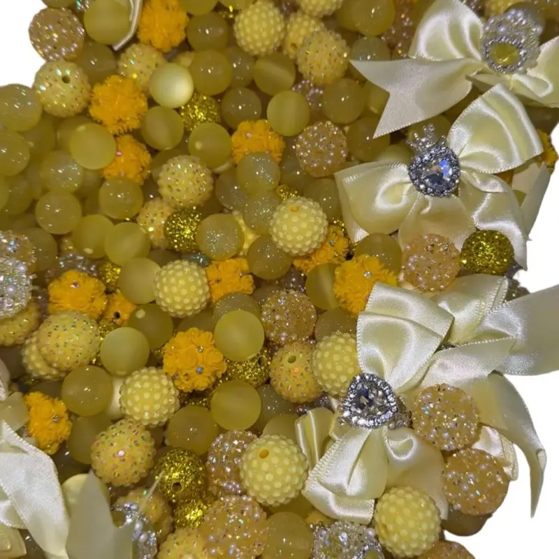 Yellow Colored Bead Scoop Yellow Colored Bead Scoop