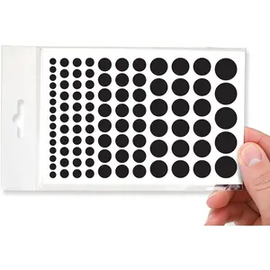 Stackable Webcam/Camera Vinyl Covers | 95 Low-Tack Restickable Webcam Sticker | 5-Sizes | Black 95-Pack (Muted Matte)