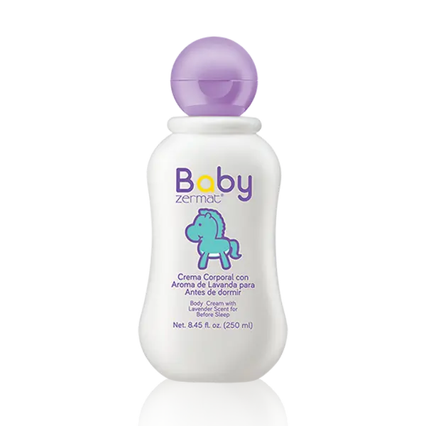 Zermat USA Baby Body Cream With Lavender Scent 8.45 Fl Oz Gentle Moisturizing Formula for Soft Smooth Skin and Restful Sleep