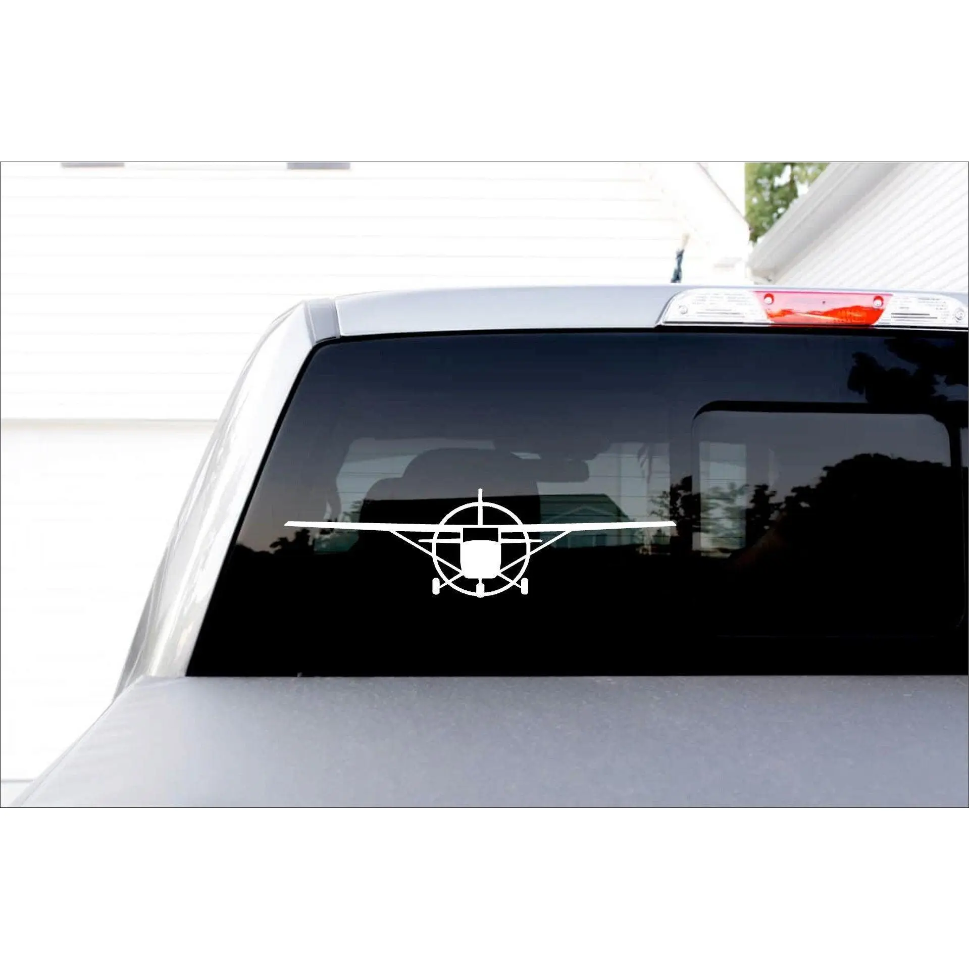 Cessna C172 Front View Airplane Decal