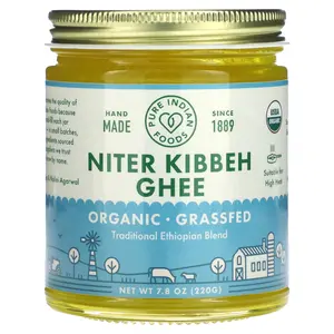 Pure Indian Foods Organic Niter Kibbeh Ghee, 7.8 oz (220 g)