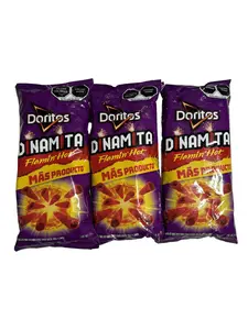 Doritos Dinamita Flaming Hot (Pack of 3) 220 Grams Doritos Dinamita Flaming Hot (Pack of 3) 220 Grams