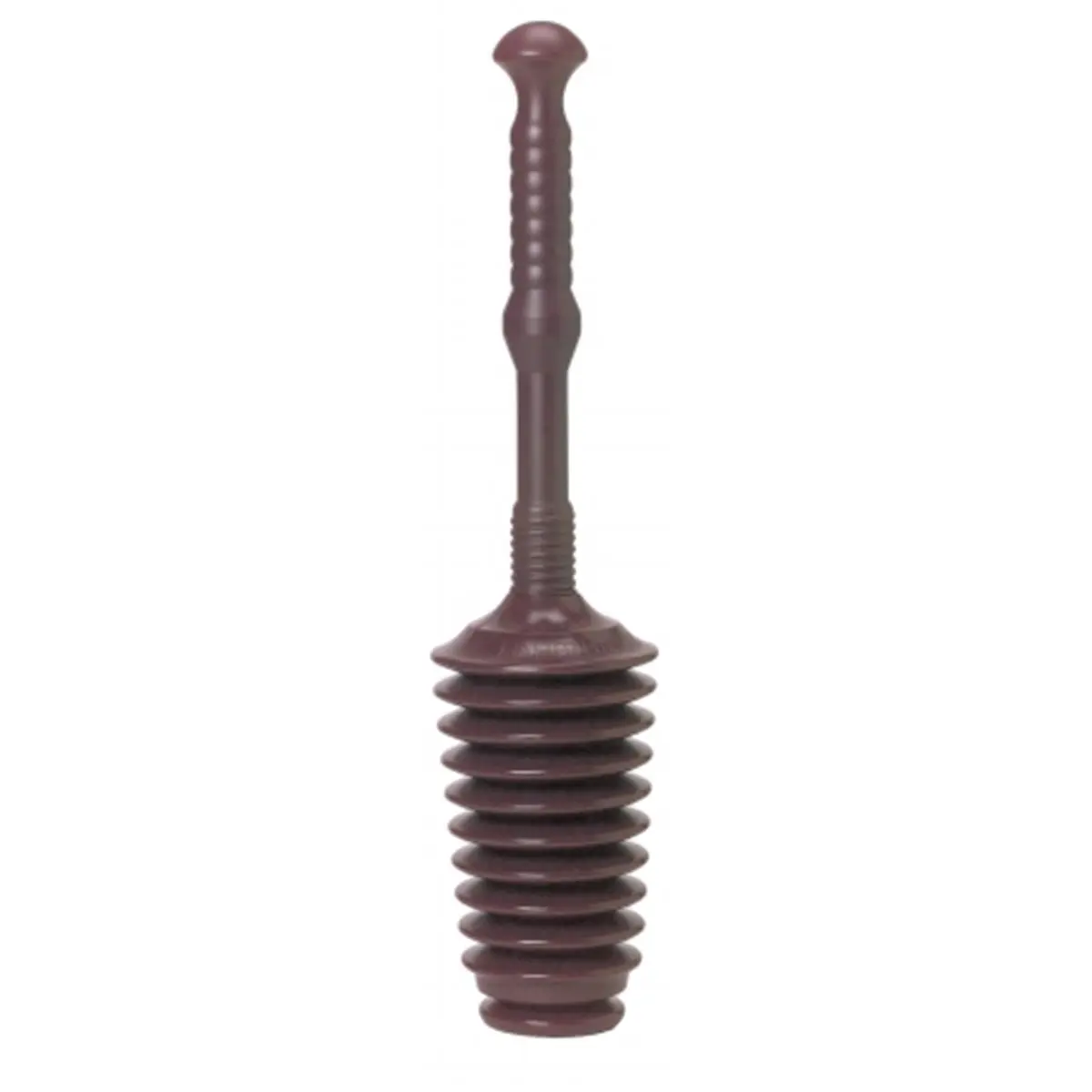 212 MAIN MP500 Plastic All-Purpose Toilet Plunger - Super Strong Polyethylene Construction, Unique Bellows Design, Directs Plunge Blast Down the Drain, Enhanced Push Power, Compatible with All Toilets