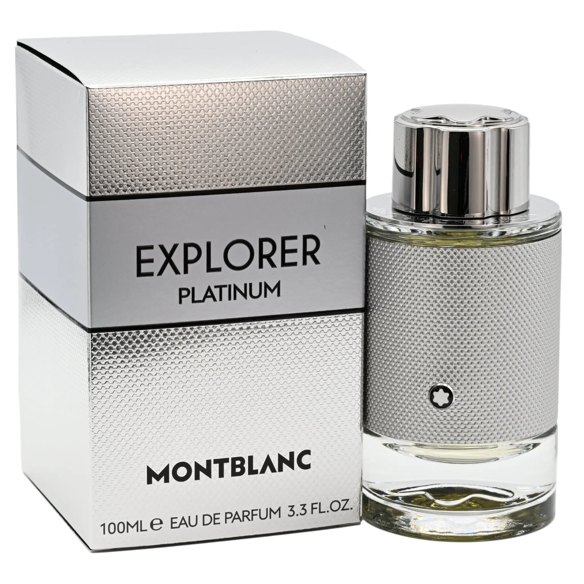 Mont Blanc Explorer Platinum EDP Men's Colognes, 3.3 fl oz Luxurious Elevated Non-Sweet Cedarwood Men's Fragrance, New in Box, Elevated Men's Fragrance