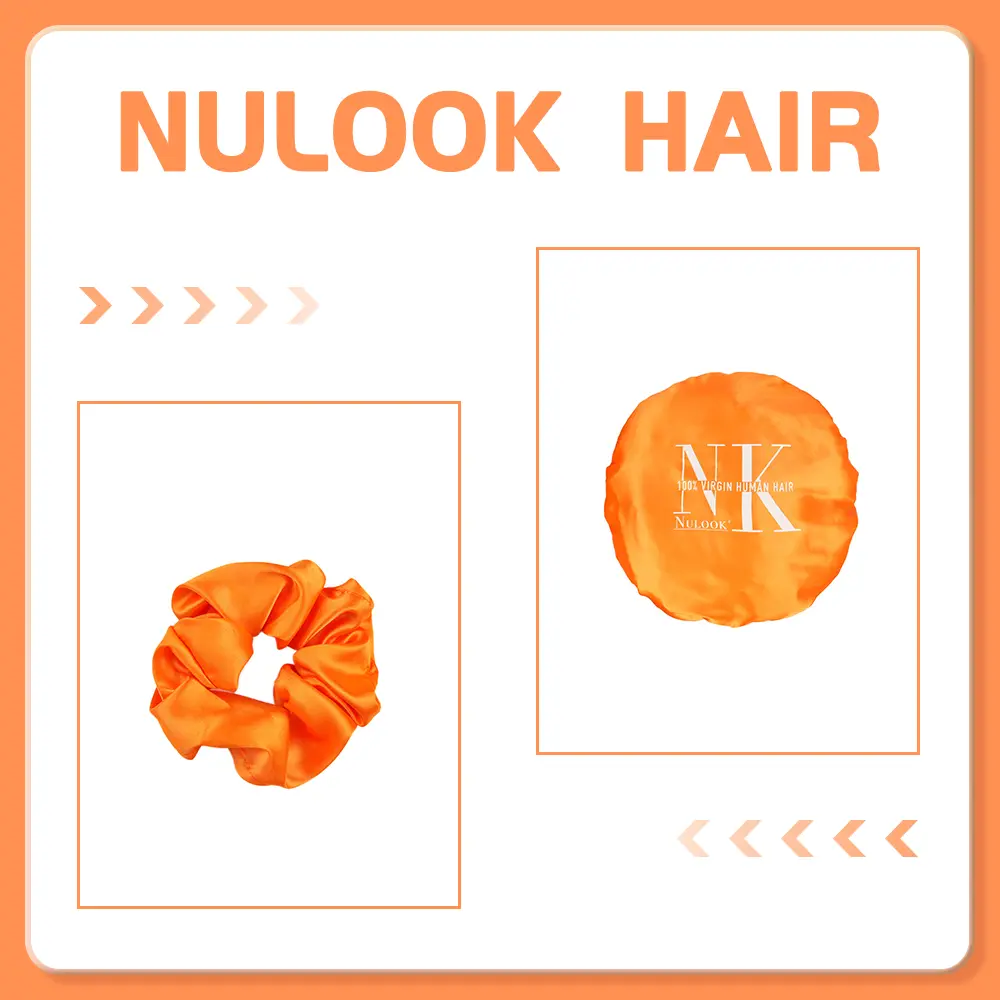 NULOOK HAIR 1-Count Silk-Soft Scrunchies for Women No-Slip Hair Tie with Ultra-Stretch Fabric Daily Use Gentle on All Hair Types