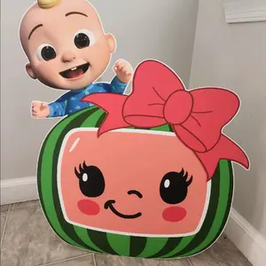 Cocomelon with JJ Party Prop Decorations Magical Ornaments Set for Girl Boy Birthday Party Centerpieces Toddler Backdrop Cutout Photo Booth