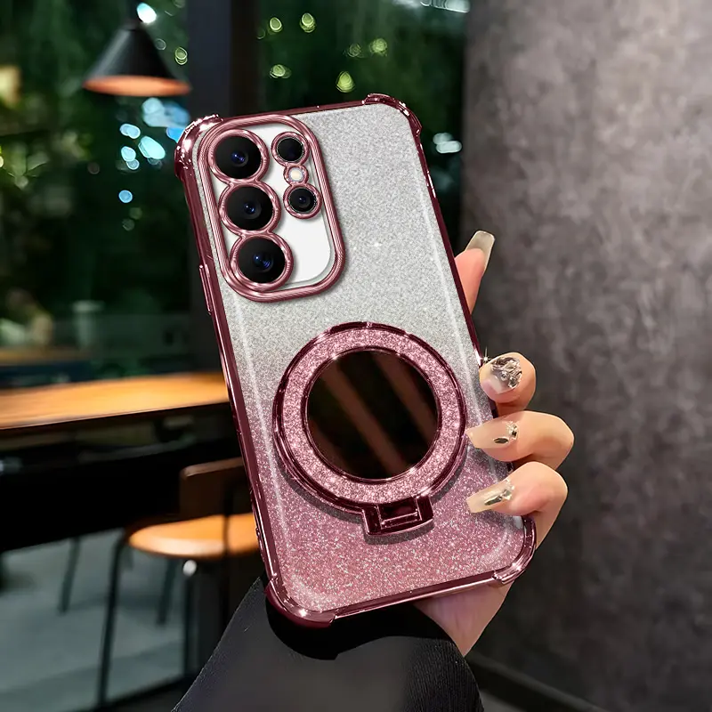 Suitable for [Galaxy S26 Ultra] Latest high-end phone case，features a built-in mirror and stand function—practical and stylish.and if you purchase now, you'll enjoy free shipping.YM99