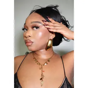 Abena Gold Statement Earrings  in