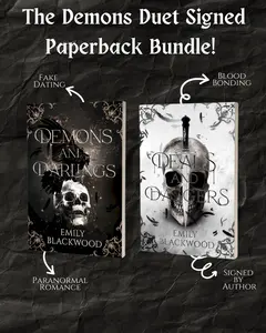 The Demons Duet Signed Bundle (Books 1 & 2) by Emily Blackwood - New Adult Fake-Dating Paranormal Romance Series