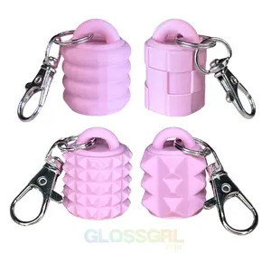 GLOSSGRL Keychain Caps for Lipgloss & Balm. Woman Key Chain