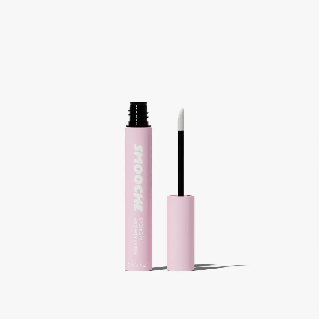 Smooche Eyebrow Growth Serum - Infused with Hyaluronic Acid and Ginseng Extract, Beauty & Personal Care Lash Enhancer Primer Alternative for Brow Maintenance, Natural, Fluffy Brows on Fleek