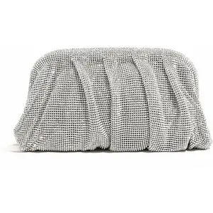 Women Rhinestone Clutch Purse  Evening Bag Chain Handbag Ladies Dumpling Bag Wedding Party Purse