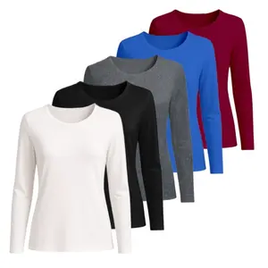 Women's T-Shirts, Women's Casual And Well-Fitting Long-Sleeved Shirts, Women's Long-Sleeved T-Shirts, Women's Daily, Holiday And Outdoor Wear, Women's Clothing For All Seasons, Outerwear For Going Out, Outerwear For Women, Basic Women's Clothing