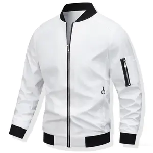 Men's Casual Stand Collar Jacket - Autumn Winter Coat with Pocket Design, Polyester Lining, Regular Fit, Sleek Finish, Modern Menswear, Fine Tailoring