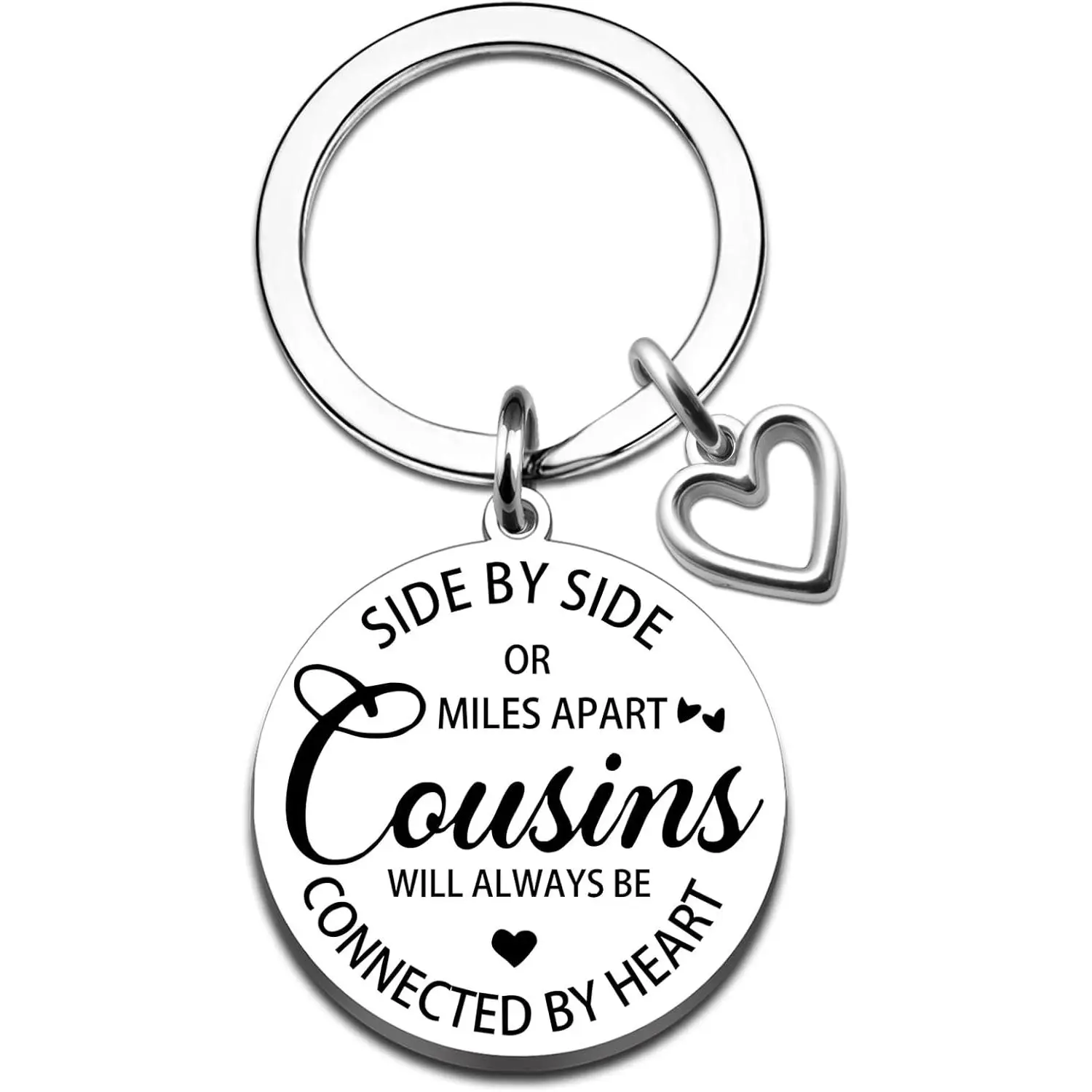 Cousin Gifts for Women Men Best Cousins Gifts I Love You Keychain Inspirational Gift for Women Funny Gift for Cousin Sister Brother Birthday Valentines Day Thanksgiving Christmas keychain