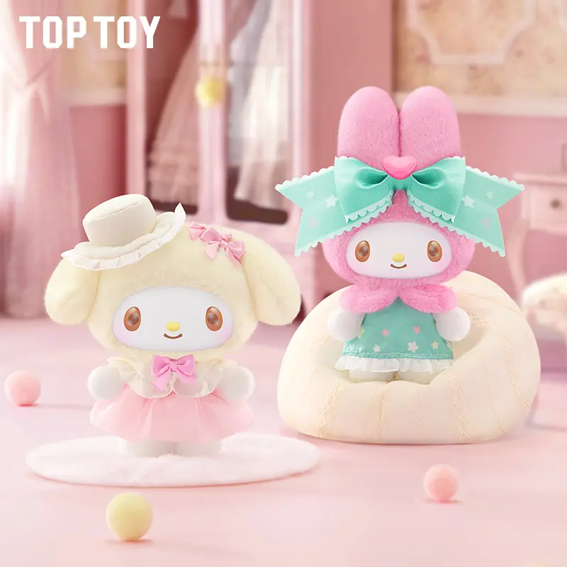 【Live Unboxing】TOPTOY Melo Sweet Dream Lady House Series Plush Charm Blind Box, Cute Cartoon Stuffed Doll Pendant Ornament, Lovely Collectible Figure for Bag Decoration Desktop Display, Soft Plush Material, Perfect Gift for Girls Fans