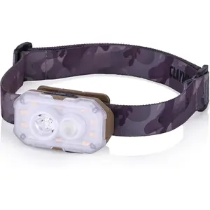 HEADY+ Tan Rechargeable Wearable Light - 600 Lumens HeadlampMode 6 Light Mode 90? Adjustable Beam IP54 Water-Resistant USB-C Rechargeable Up to 70 Hrs Runtime for Camping, Running, Outdoor