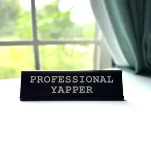 Professional Yapper Nameplate, Office Decor, Novelty Desk Decor Sign