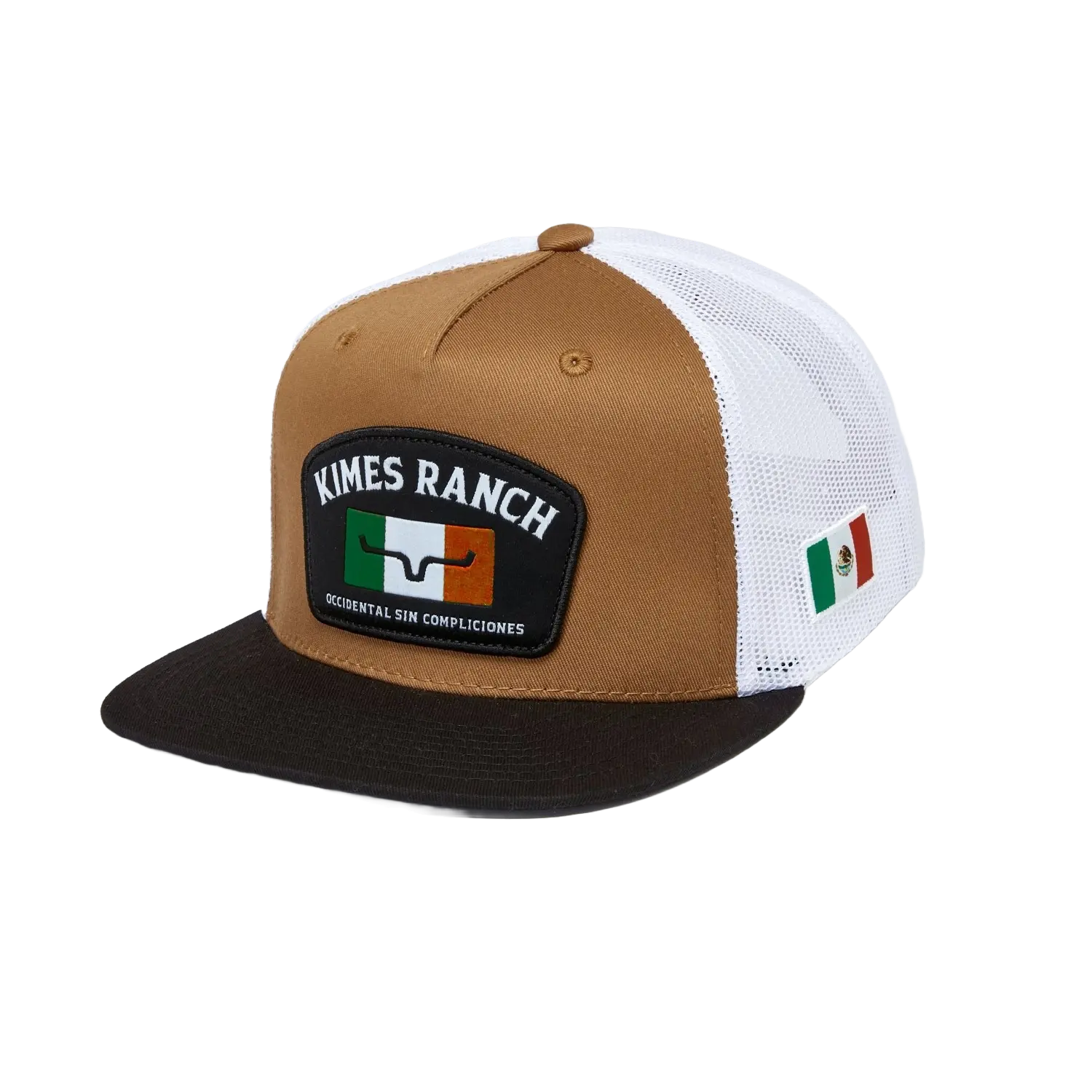 Kimes Ranch Bandera Mexican Flag Brown Hat UHA0000025-BN002