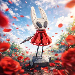 113PCS Exquisite Cloaked Warrior Building Blocks Set, Durable ABS Plastic, DIY Construction Brick Toy, Exquisite Character Model, Desk Display Collectible Ornament, Home Bedroom Office Decor, Birthday Gift, Christmas Gift, New Year Gift