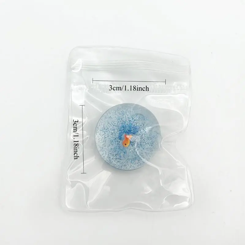 Ocean Planet Squishy Fidget Toy Soft Cute Little goldfish Pinch Decompression Toy Planet Sequin Anti-Anxiety Toy Gifts