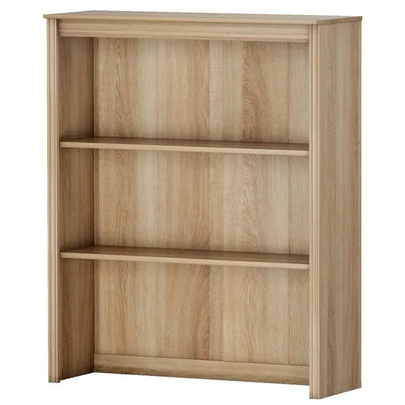 Oak Bookcase With 2 Open Shelves