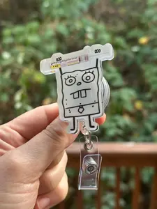 Doodle Bob Neo Phenylephrine- Nurse badge reel, RN, MD, critical care, ICU, healthcare, work accessory