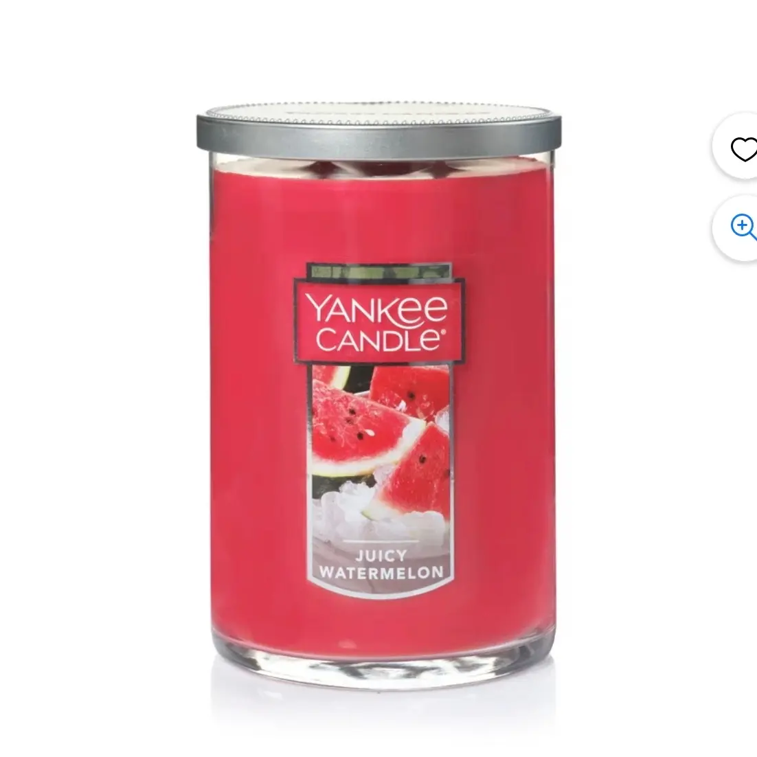 Yankee Candle Juicy Watermelon 2-Wick Tumbler Wax Candle, Fruit Scent, Even Burning, Easy Storage Home Decor Home Supplies Item, Two Wicks