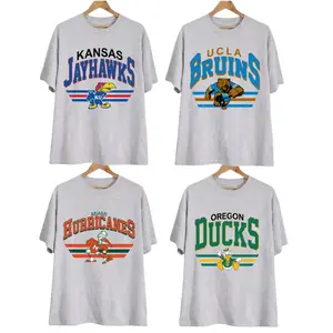 Custom Your Team Gildan 5000, Vintage College Mascot T-shirt - ASH GREY Color, Retro NCAA Style Graphic Tee, University Sports Shirt, Unisex Cotton Top, Classic Campus Streetwear