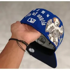 Unisex Non-Adjustable Baseball Cap with Duck Tongue & Wings Embroidery