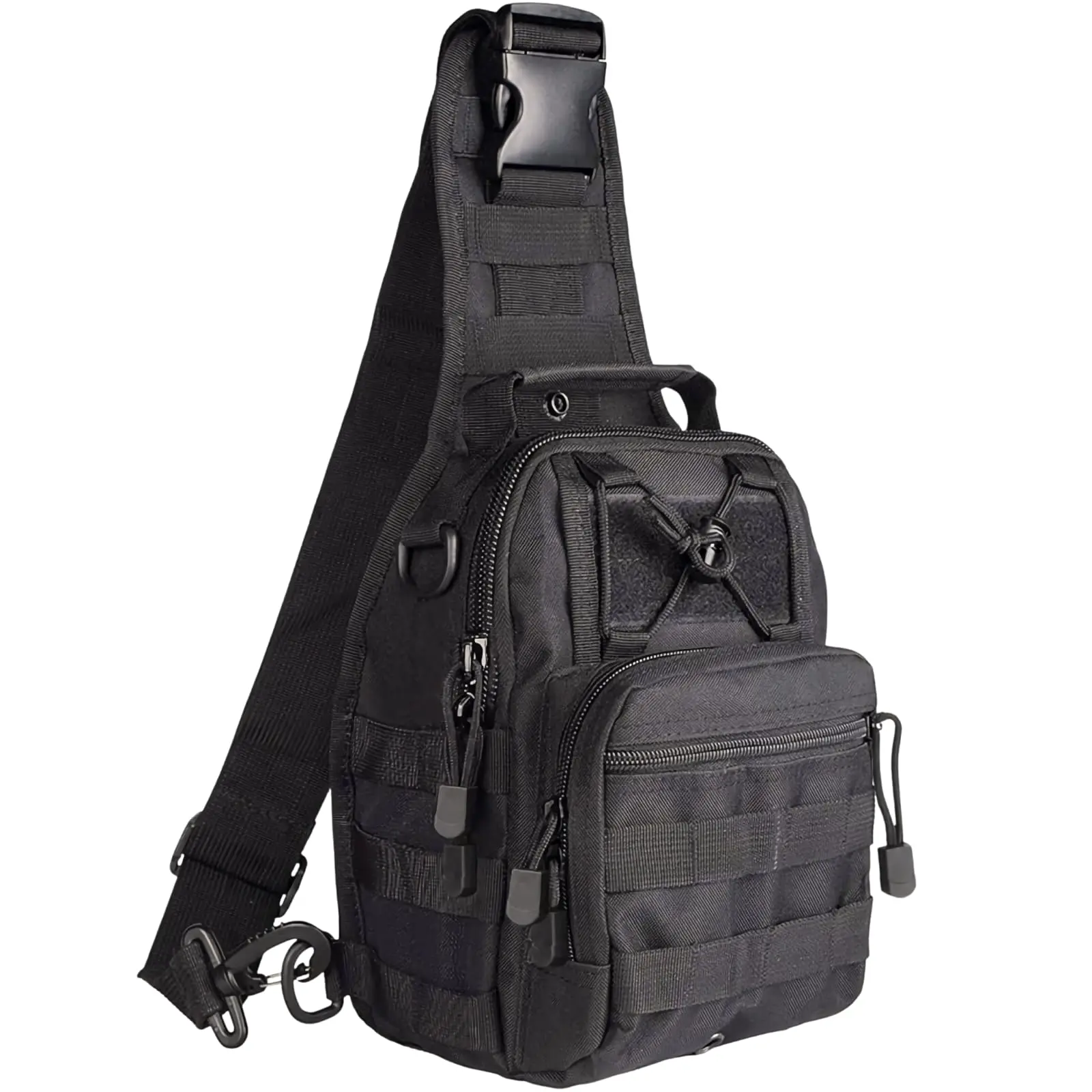 Tactical Sling Crossbody Bag for Men, Small Multi-Function Military Shoulder Backpack for Outdoor Hiking and Camping, Carrying Men's Crossbody & Shoulder Bags, Easy Carry Men's Crossbody & Shoulder Bags