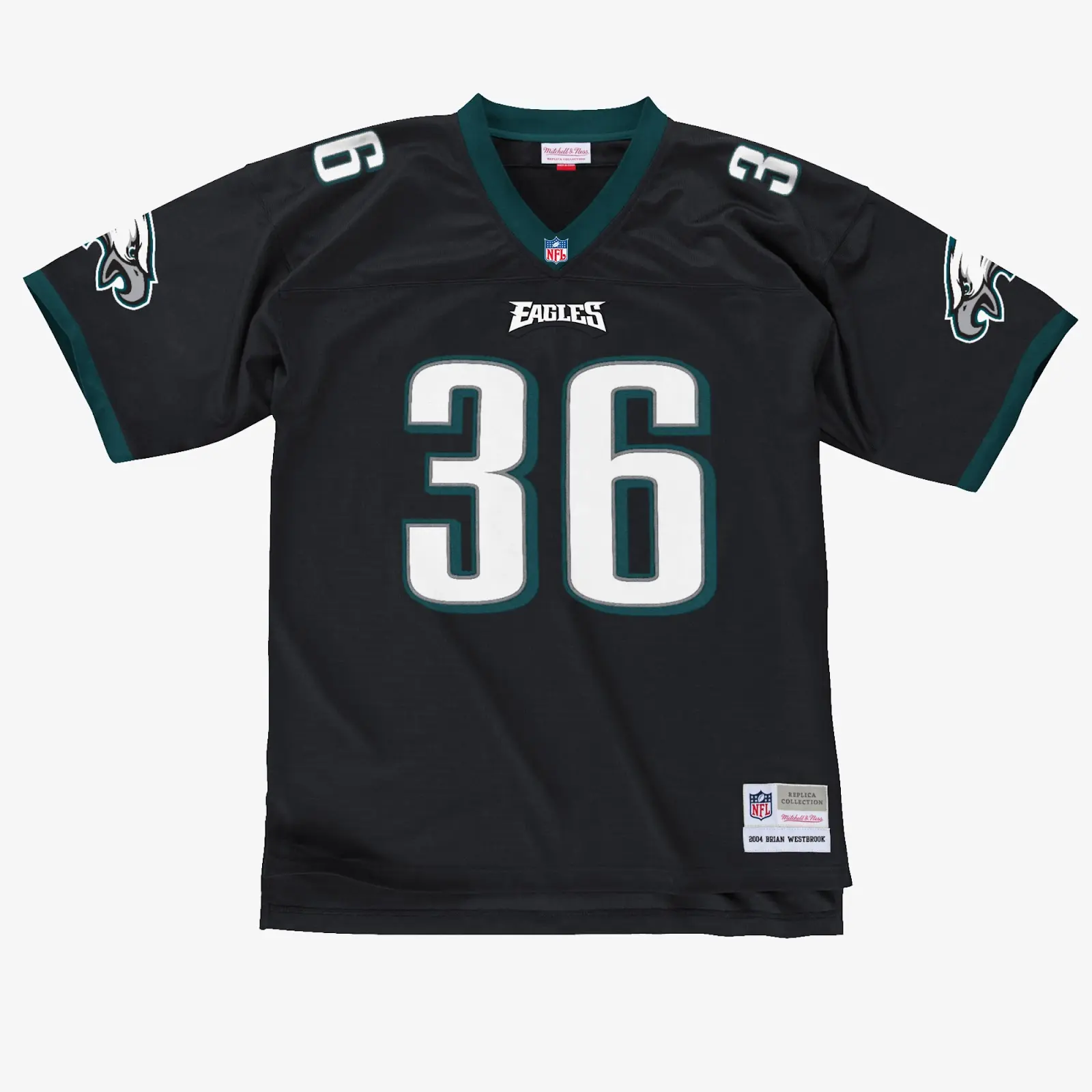 Brian Westbrook Philadelphia Eagles 2004 Legacy Player Jersey - Mitchell & Ness NFL Throwback, 00s Retro Football Jersey
